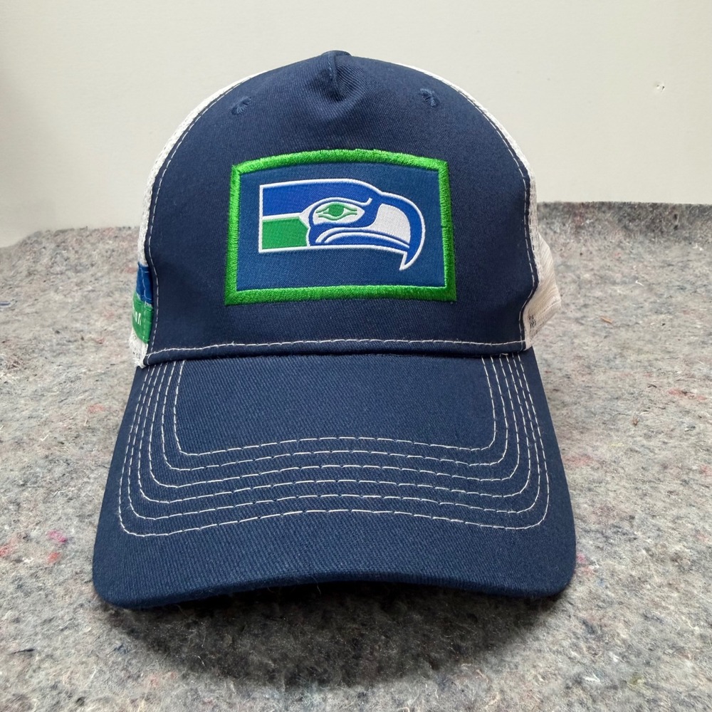 NFL Hat Mens OSFA Blue Seattle Seahawks Season Ticket Holder Trucker Snapback